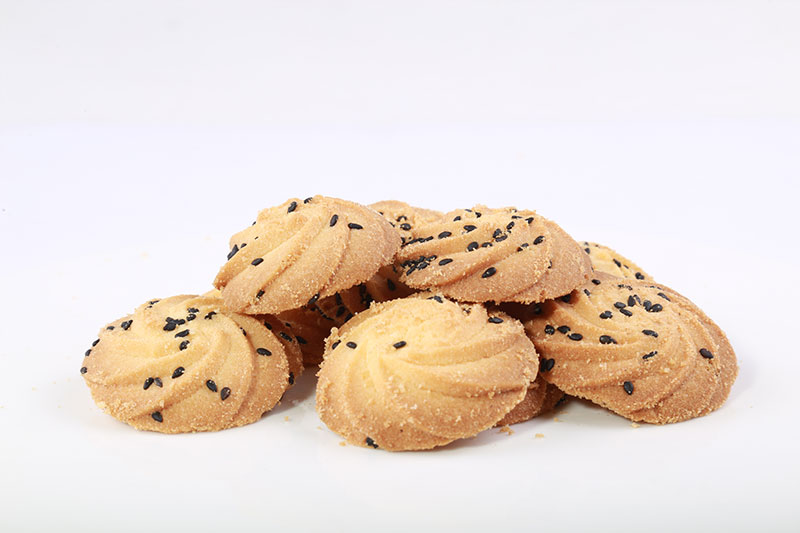 Black sesame cookie